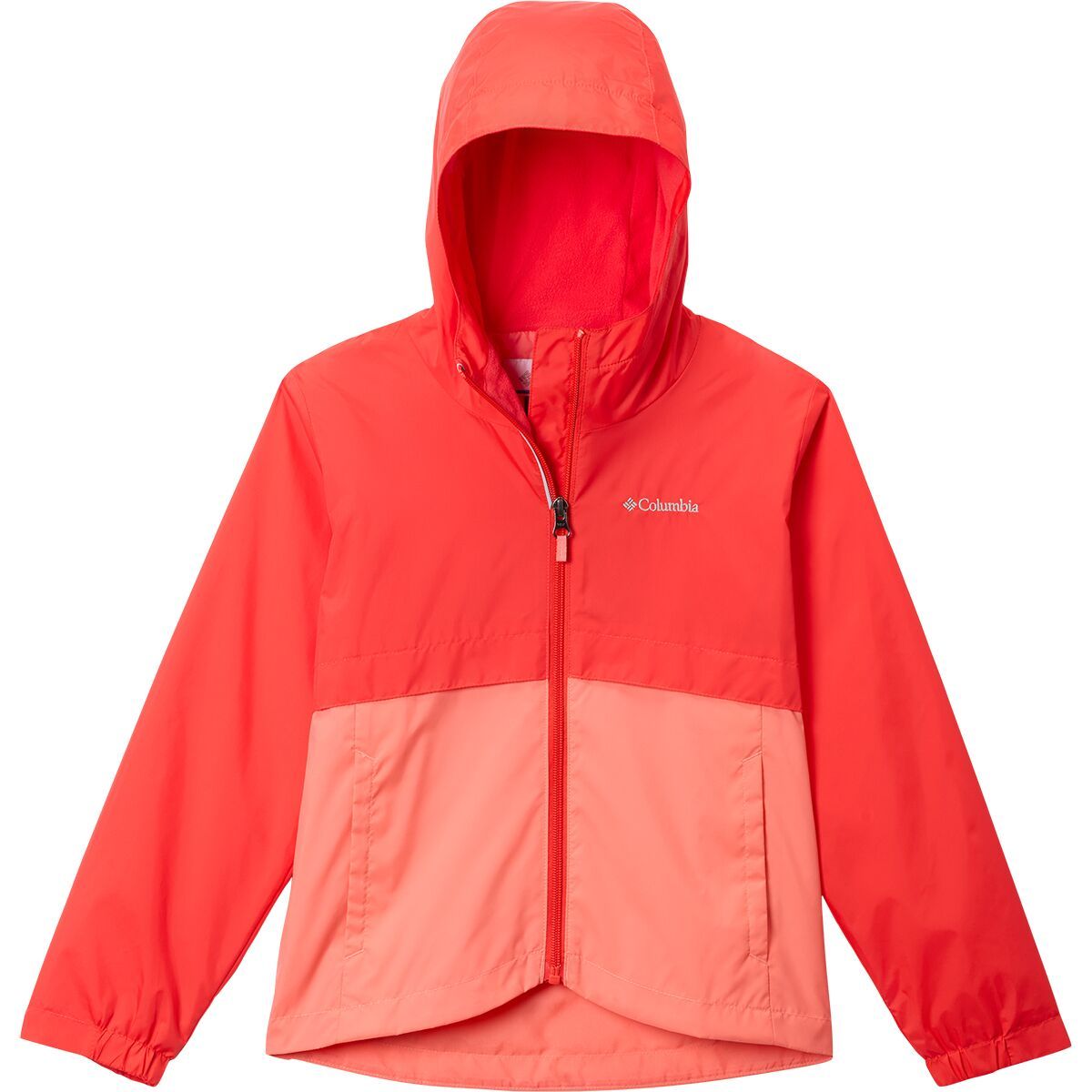 Image of Columbia Rain-Zilla II Jacket - Girls' Poppy Red/Hot Coral, M