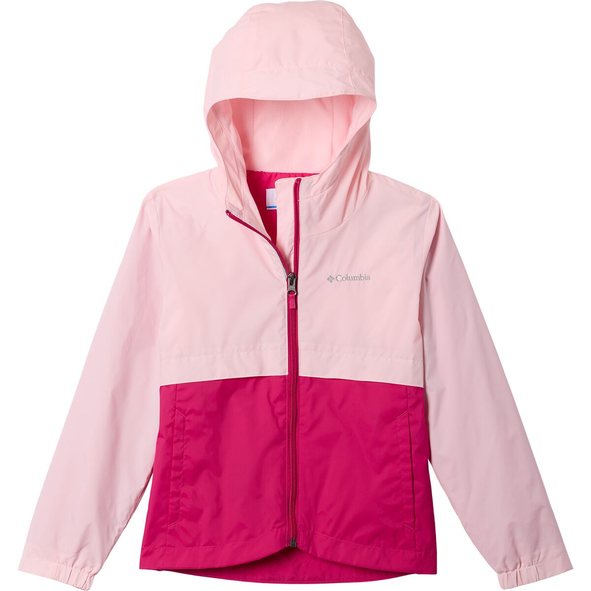 Image of Columbia Rain-Zilla II Jacket - Girls' Satin Pink/Guava Pink, M