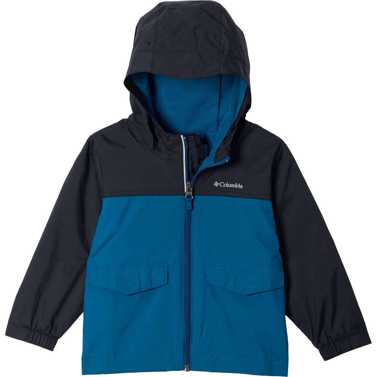Image of Columbia Rain-Zilla II Jacket - Toddler Boys' Black/Phoenix Blue, 2T