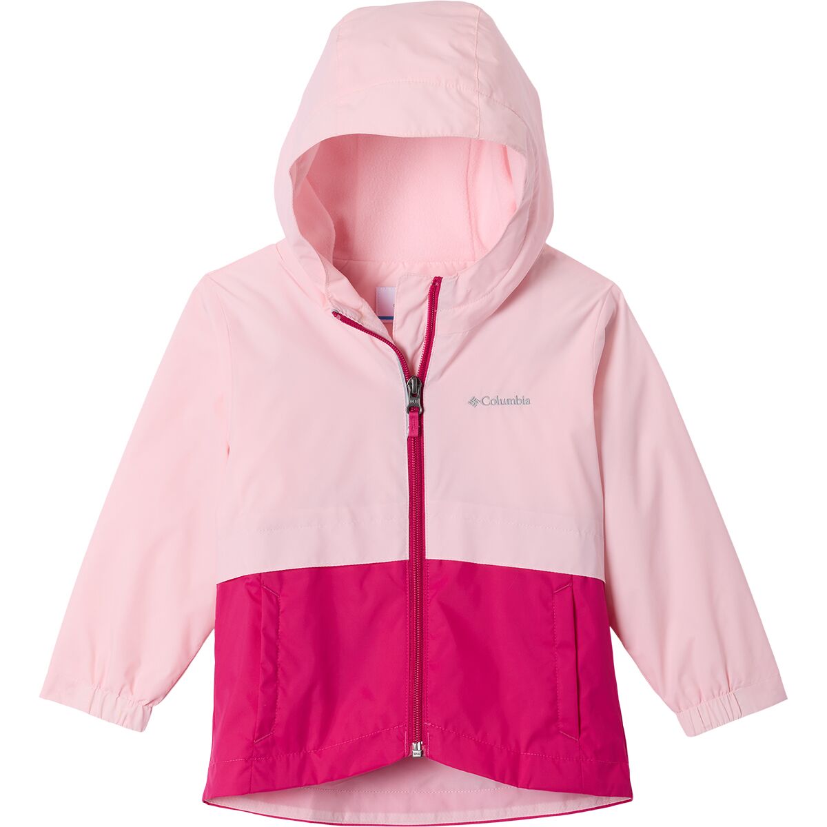Image of Columbia Rain-Zilla II Jacket - Toddler Girls' Satin Pink/Guava Pink, 2T