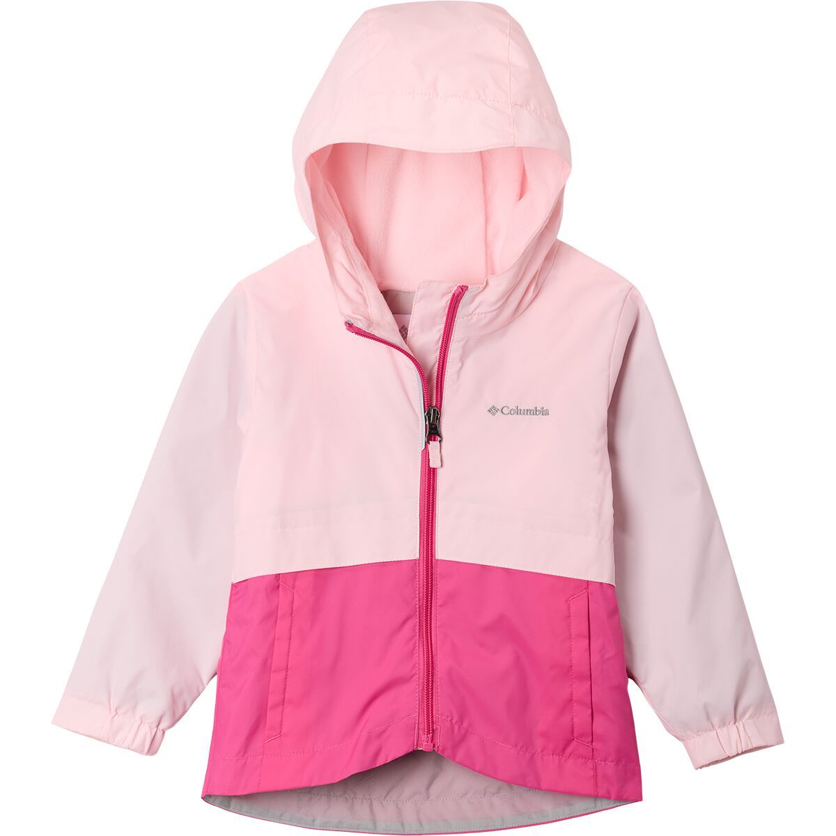 Image of Columbia Rain-Zilla II Jacket - Toddler Girls' Satin Pink/Pink Ice, 2T