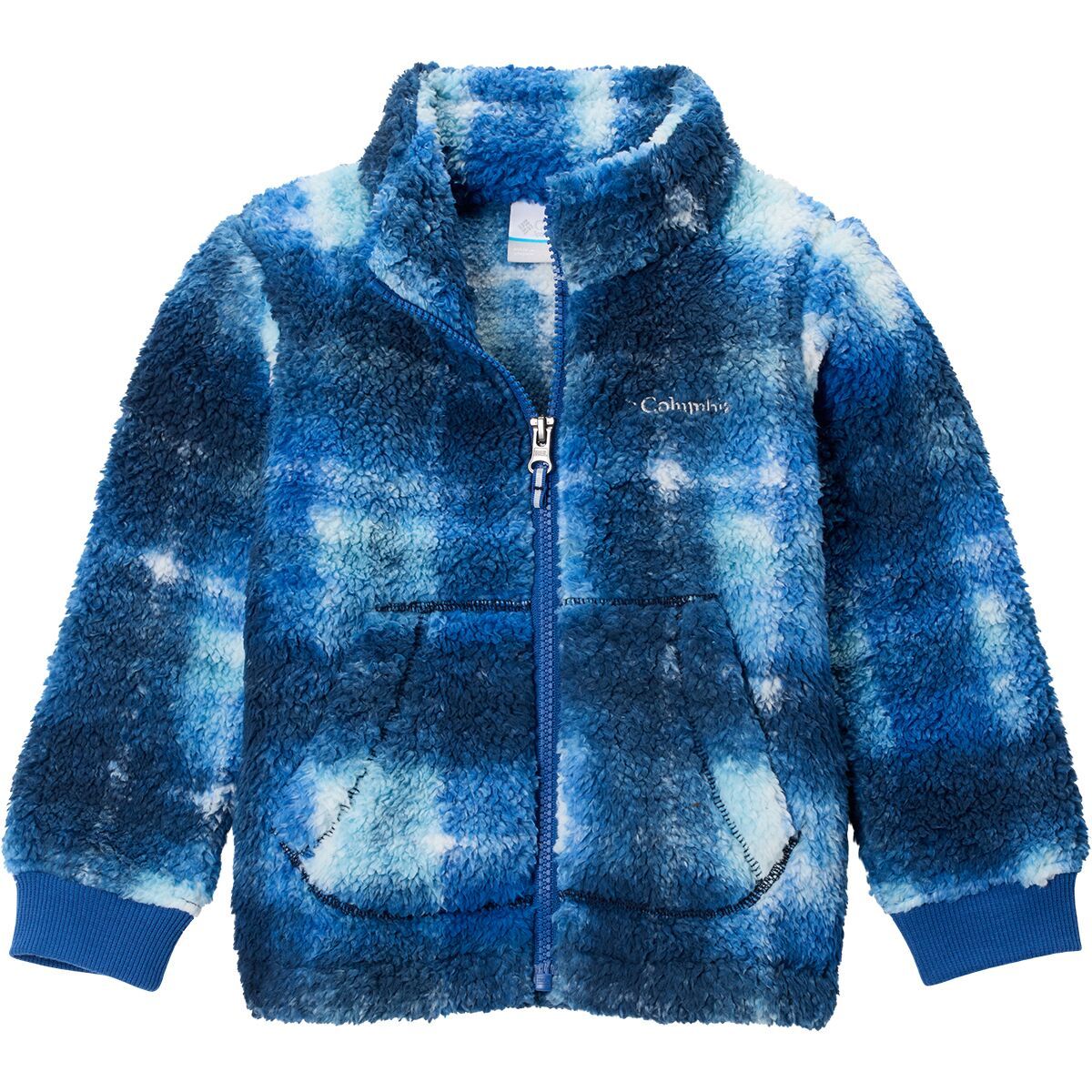 Image of Columbia Rugged Ridge II Print Sherpa Full-Zip Jacket - Toddler Boys' Mountain Blue Omblur, 4T