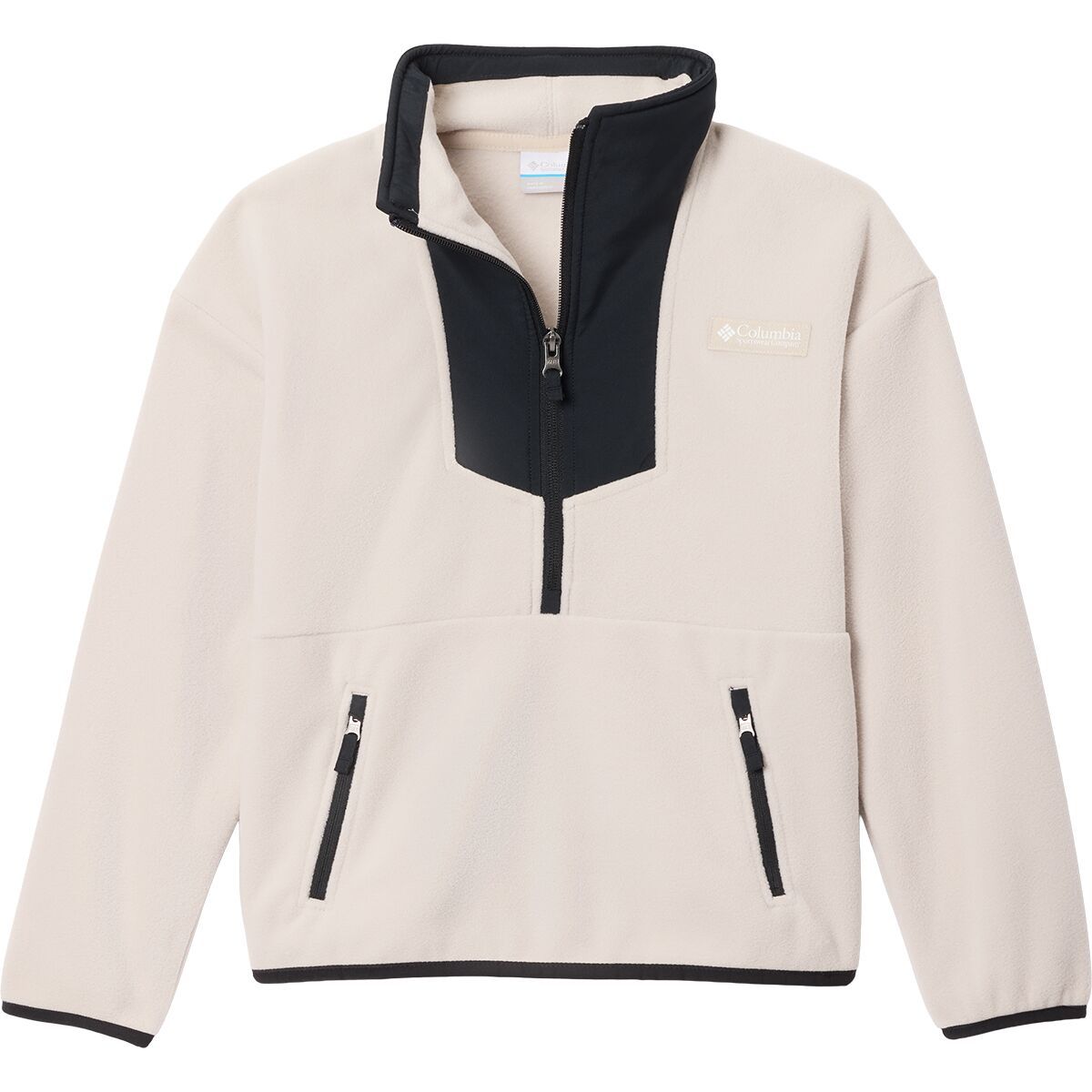 Image of Columbia Sequoia Grove 1/2-Zip Fleece Jacket - Kids' Dark Stone/Black2, XS