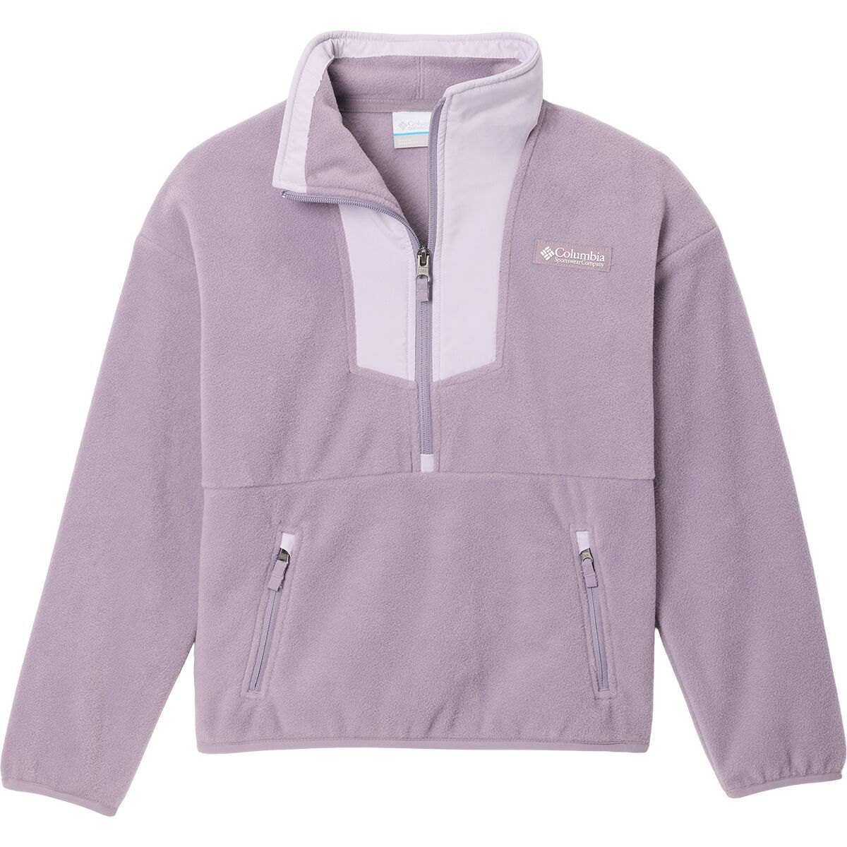 Image of Columbia Sequoia Grove 1/2-Zip Fleece Jacket - Kids' Shale Purple/Lavender Pearl, M