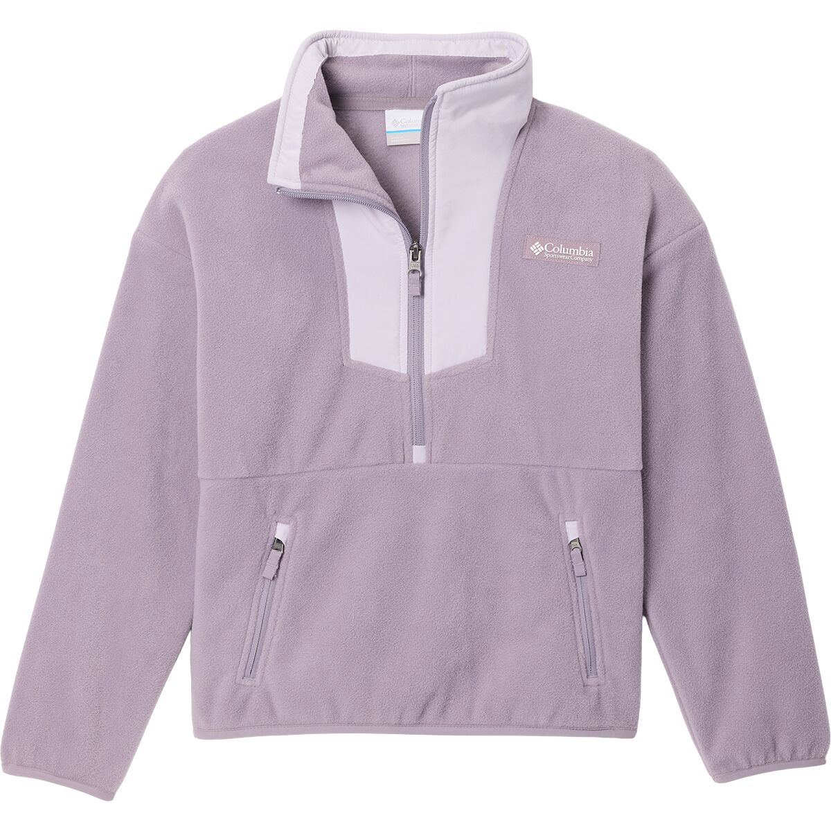 Image of Columbia Sequoia Grove 1/2-Zip Fleece Jacket - Kids' Shale Purple/Lavender Pearl, XL
