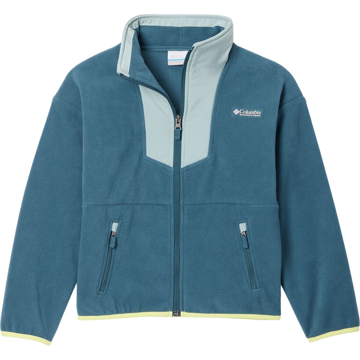 Image of Columbia Sequoia Grove Full-Zip Fleece Jacket - Kids' Everblue/Crushed Blue, XL