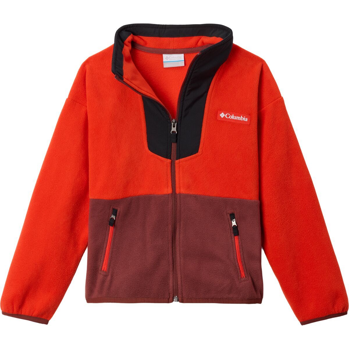 Columbia Sequoia Grove Full-Zip Fleece Jacket - Kids' Spicy/Black/Spice, L