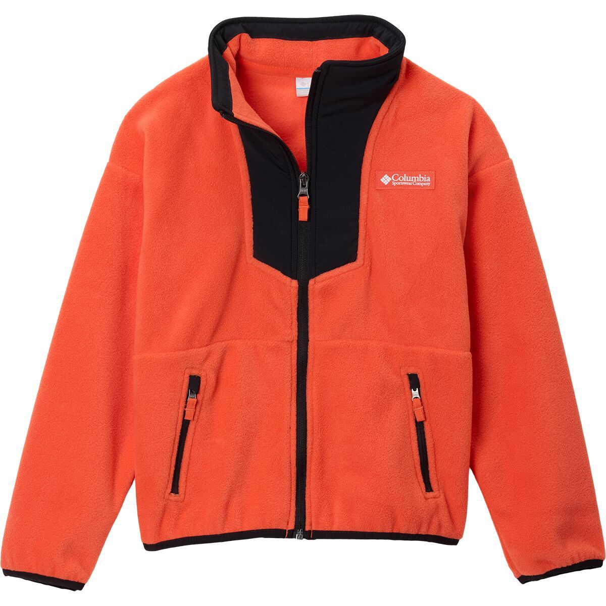 Image of Columbia Sequoia Grove Full-Zip Fleece Jacket - Kids' Zing/Black, L