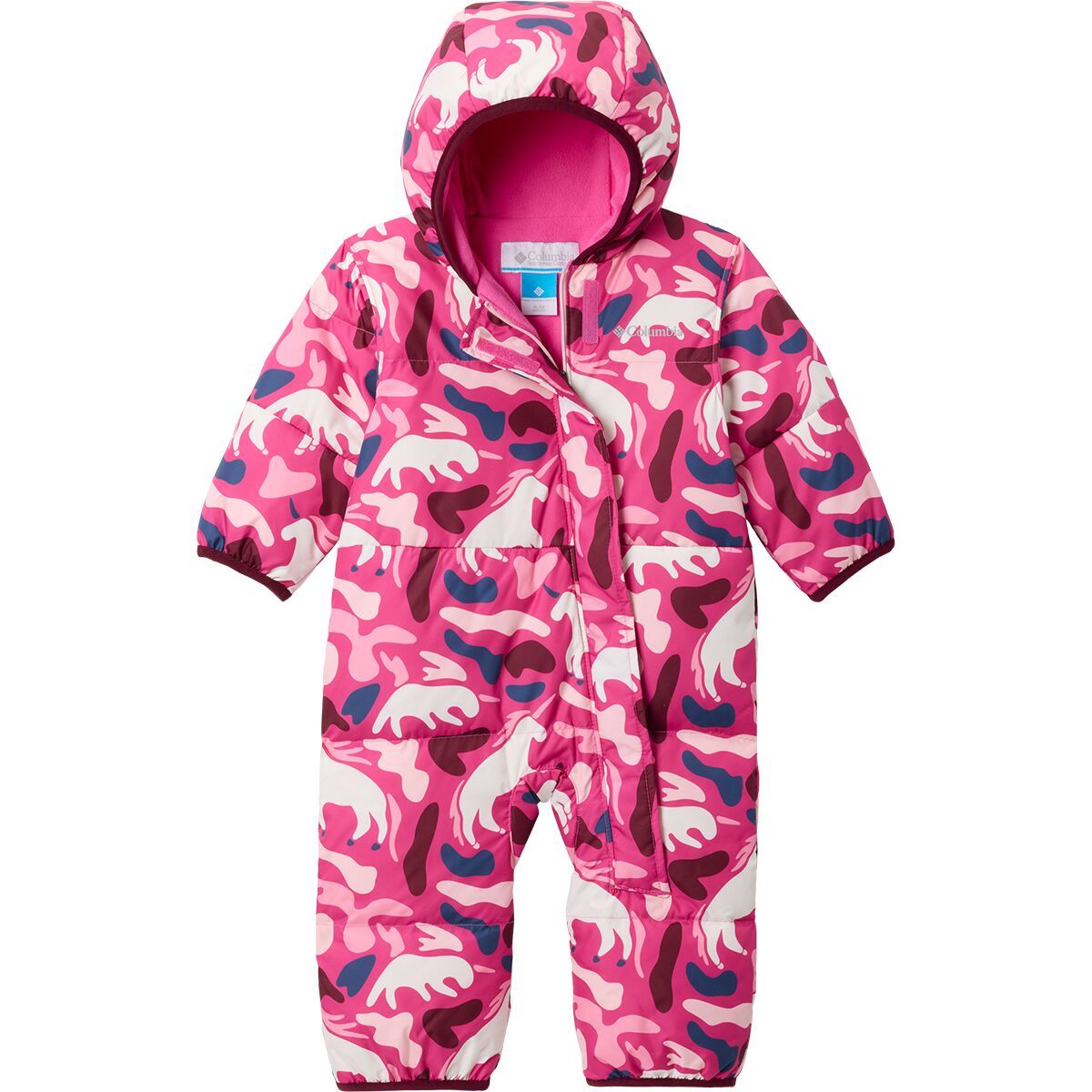 Image of Columbia Snuggly Bunny II Bunting - Infants' Pink Ice Uniflauge/Satin Pink, 6/12M