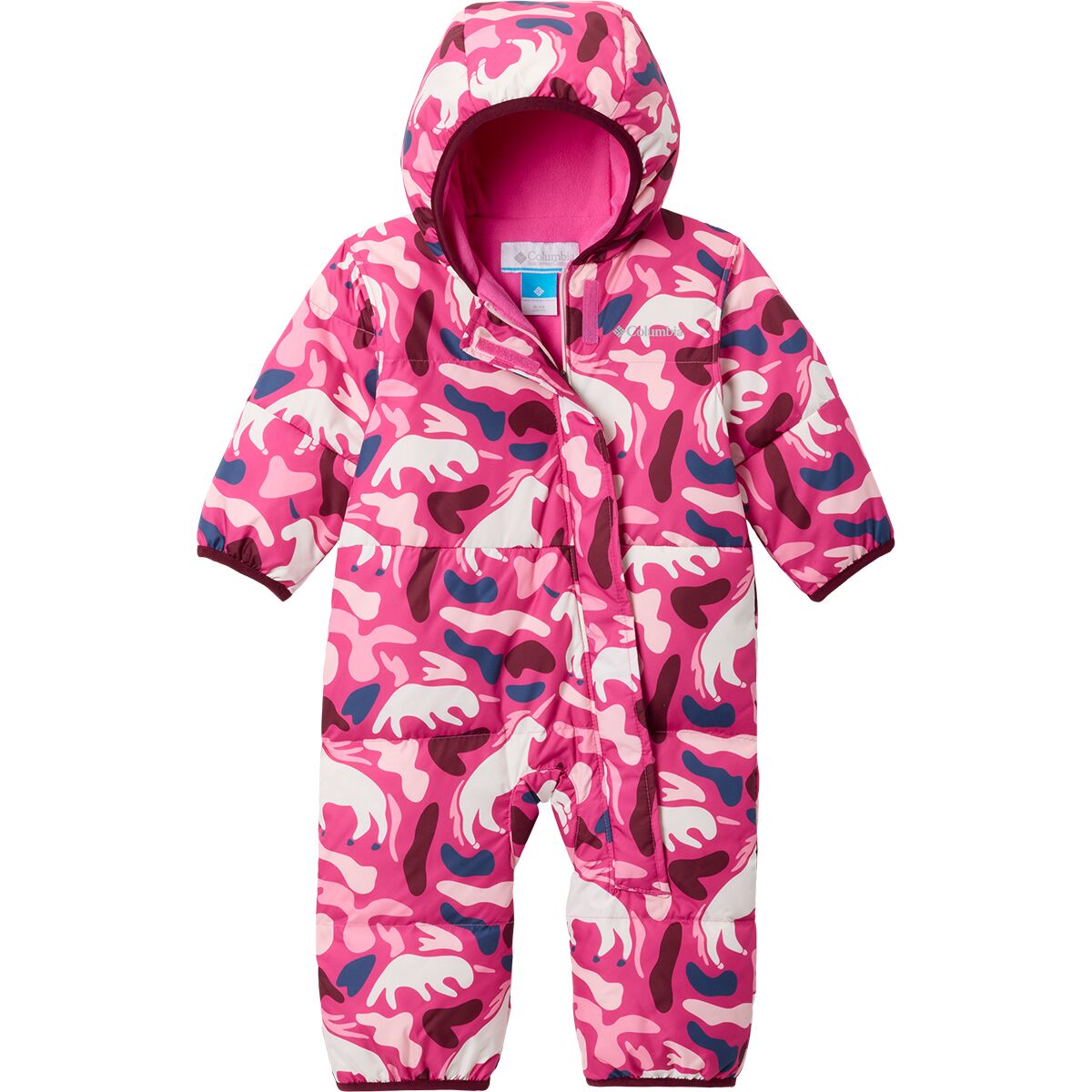 Image of Columbia Snuggly Bunny II Bunting - Infants' Pink Ice Uniflauge/Satin Pink, 18/24M