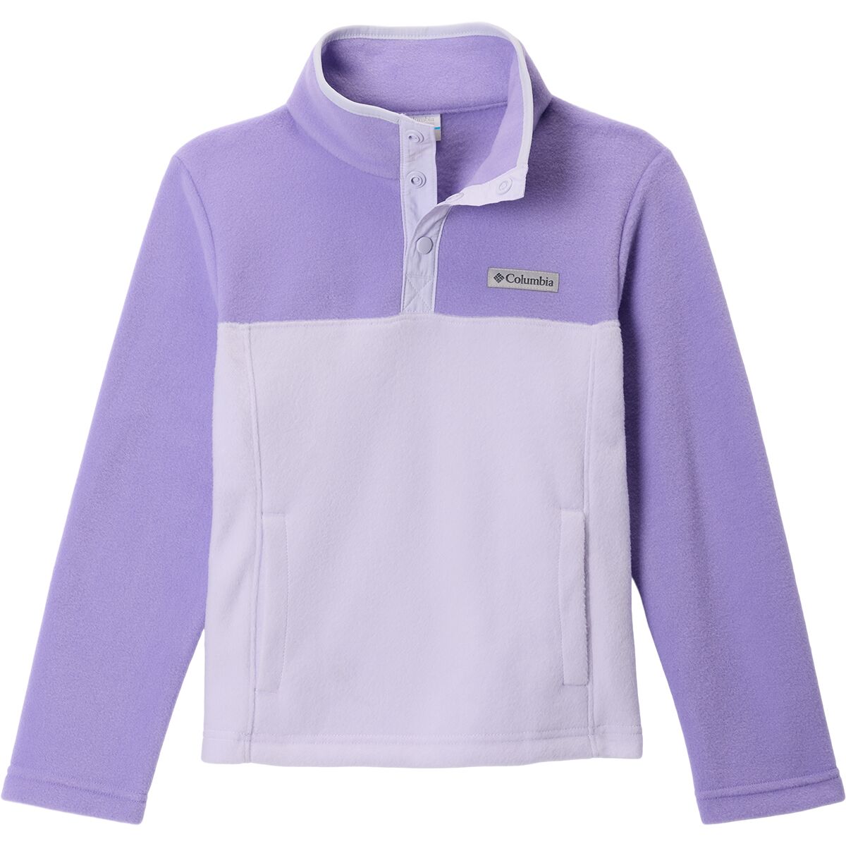 Image of Columbia Steens Mtn II 1/4 Snap Fleece Pull-Over - Kids' Purple Tint/Paisley Purple, XL