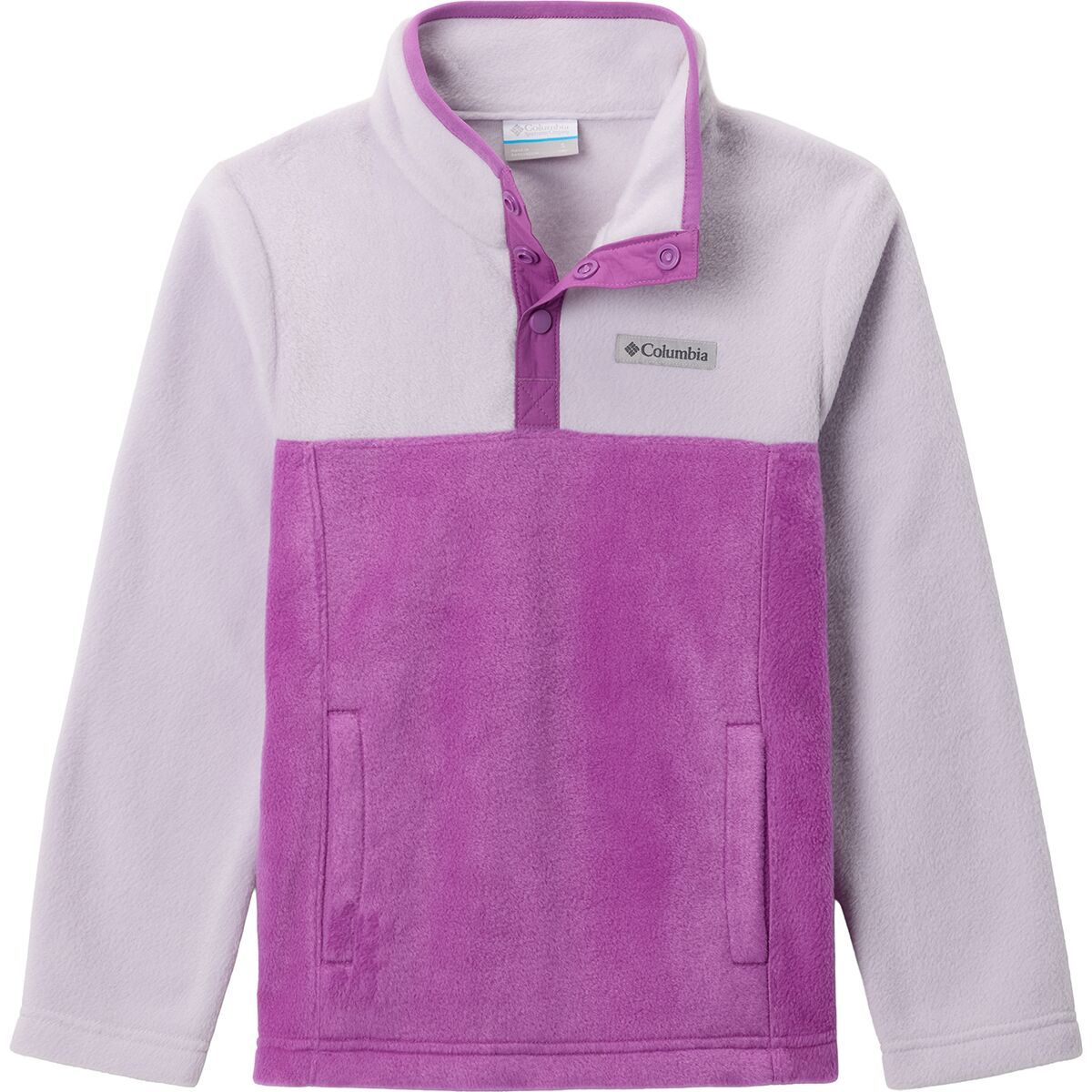 Image of Columbia Steens Mtn II 1/4 Snap Fleece Pull-Over - Kids' Razzle/Lavender Pearl, S