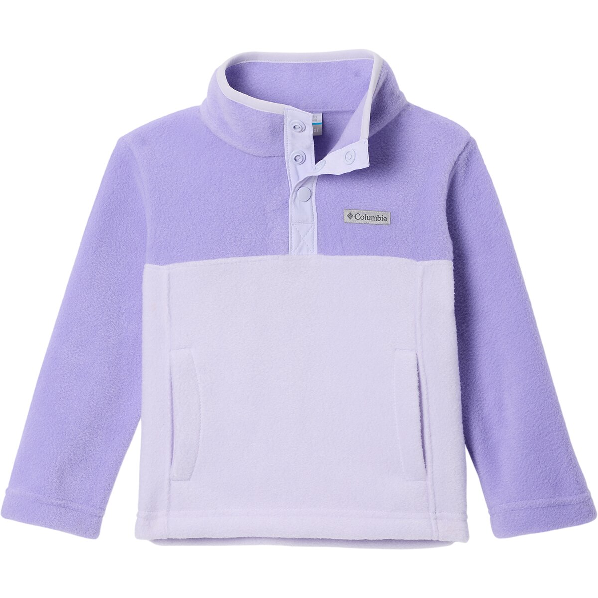 Image of Columbia Steens Mtn II 1/4 Snap Fleece Pull-Over - Toddlers' Purple Tint/Paisley Purple, 3T