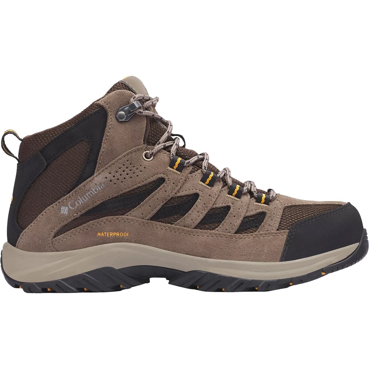 Image of Columbia Crestwood Mid Waterproof Hiking Boot - Men's Cordovan/Squash, 8.5