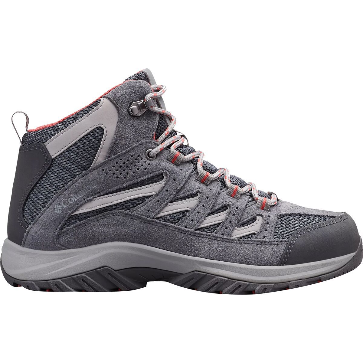 Image of Columbia Crestwood Mid Waterproof Hiking Boot - Women's Graphite/Daredevil, 8.0