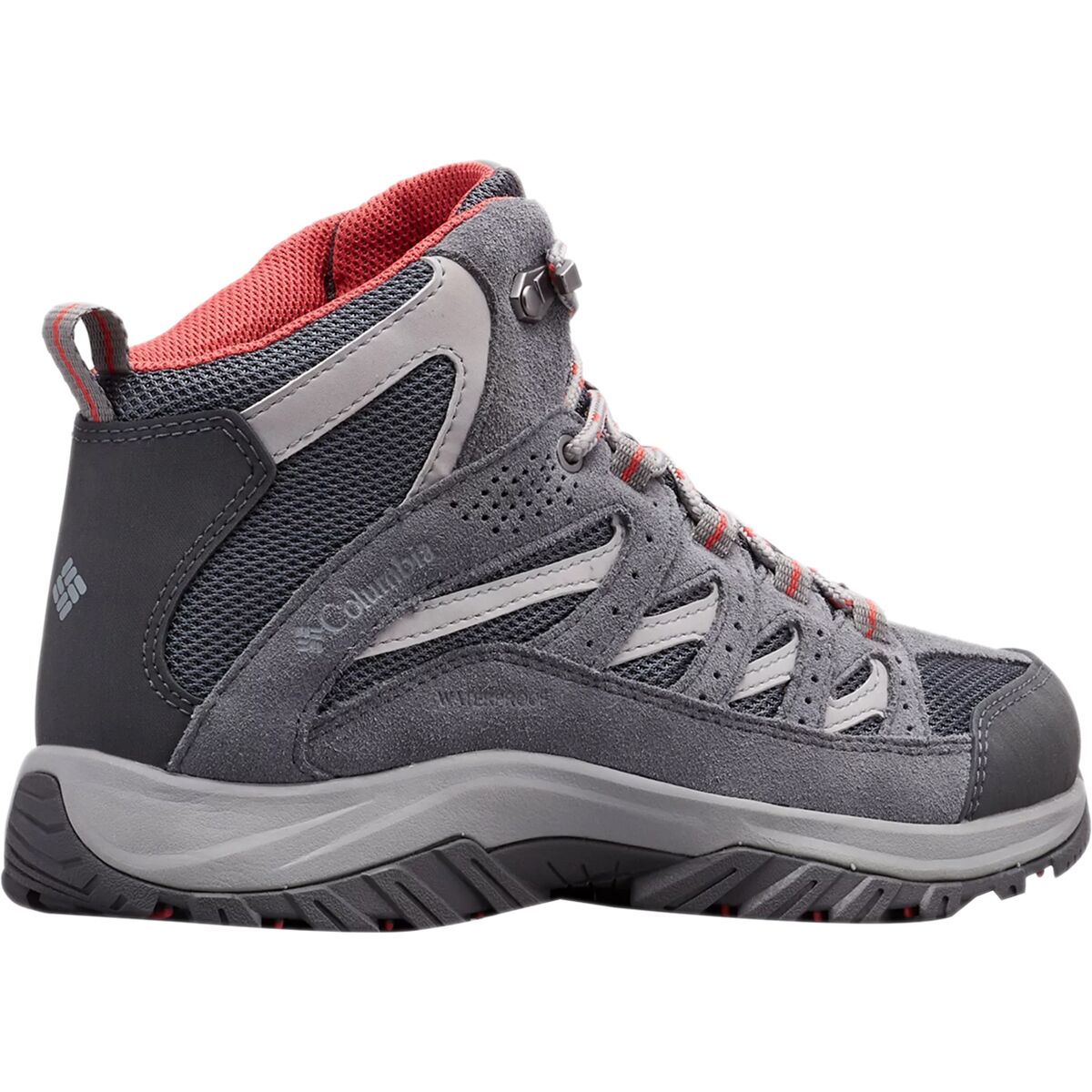 Columbia｜ (CRESTWOOD MID WATERPROOF WIDE (1765382-042)) Columbia Crestwood Mid Wide Width Hiking Boot Grey | 1765382