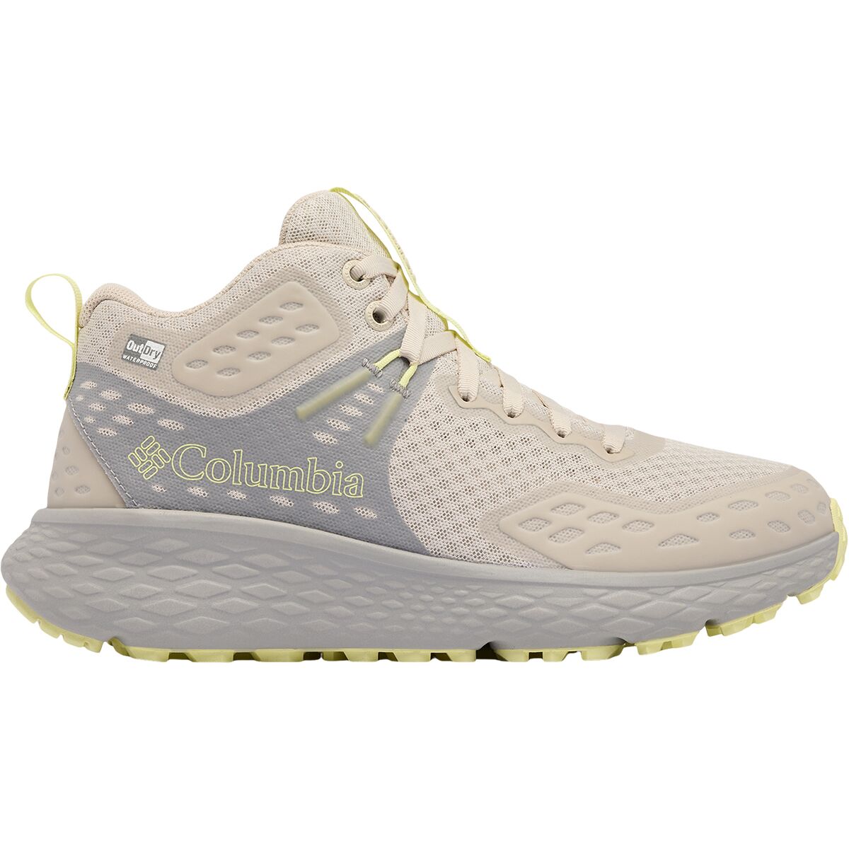 Image of Columbia Konos TRS Outdry Mid Hiking Boot - Women's Cloud Grey/Citron Haze, 8.0