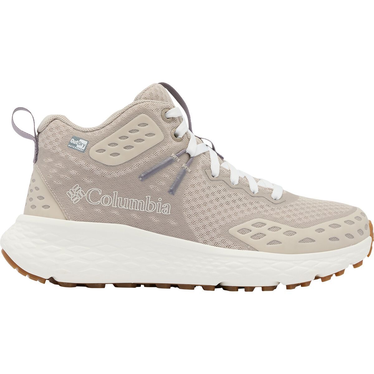 Image of Columbia Konos TRS Outdry Mid Hiking Boot - Women's Soft Taupe/Granite Purple, 9.5