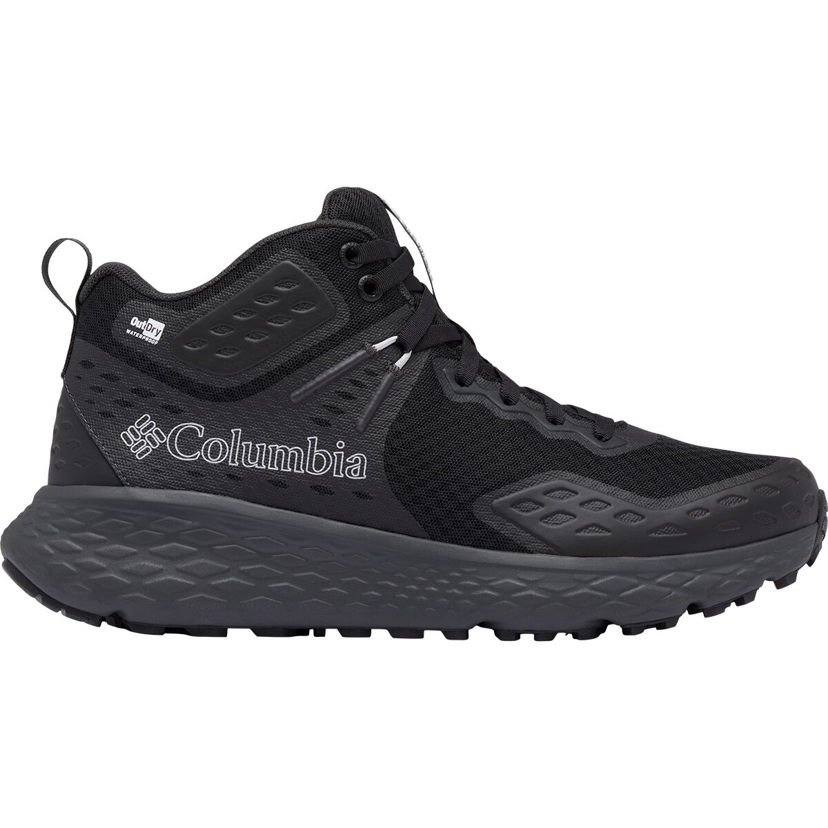Image of Columbia Konos TRS Outdry Mid Hiking Shoe - Men's Black/Shark, 10.0
