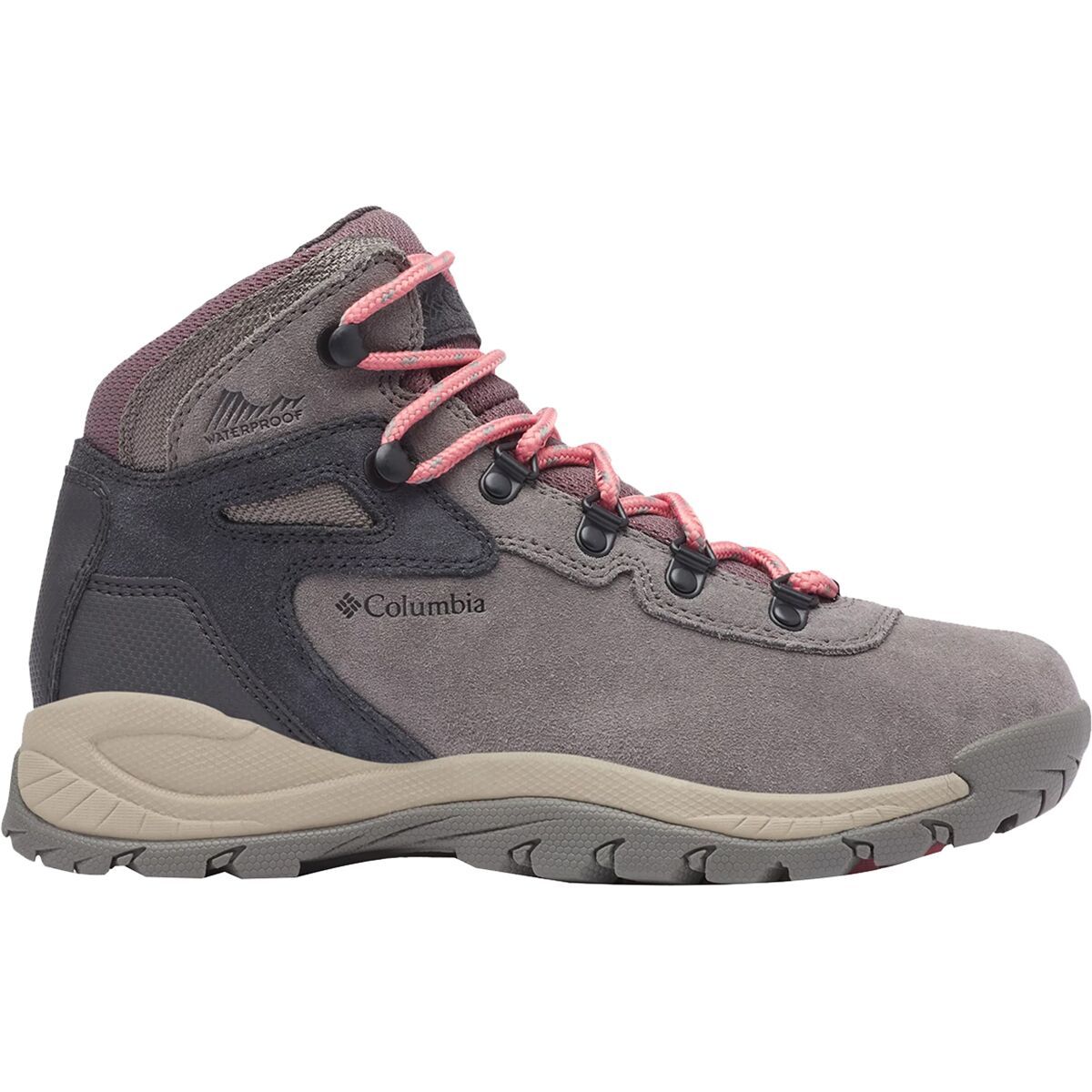 Image of Columbia Newton Ridge Plus WP Amped Wide Hiking Boot - Women's Stratus/Canyon Rose, 7.5