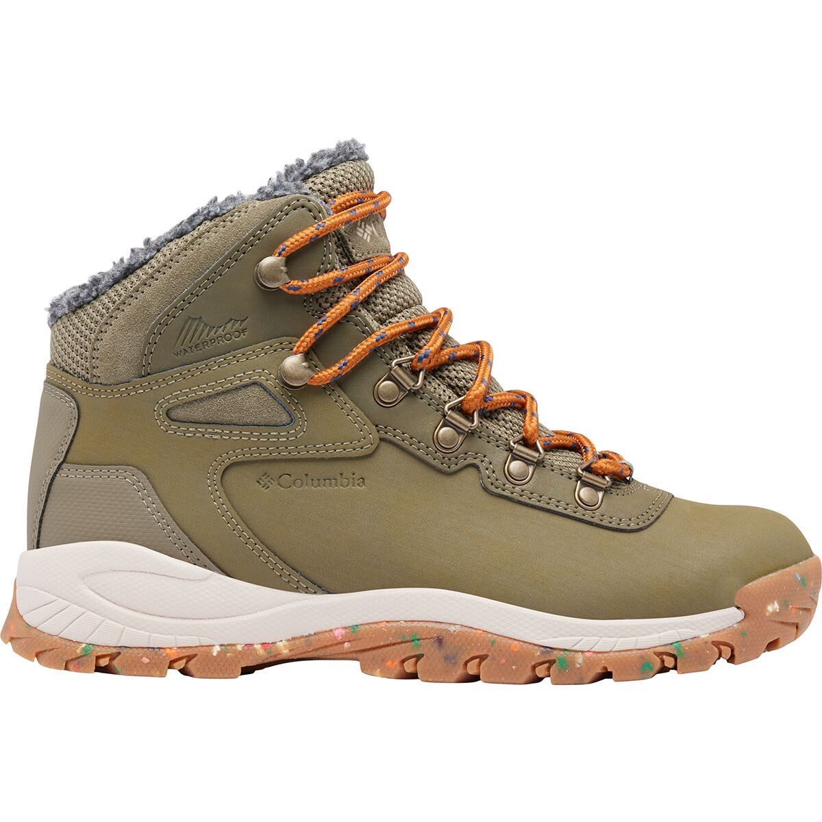 Columbia Newton Ridge WP Omni-Heat II Boot - Women's Stone Green/Canyon Sun, 6.0