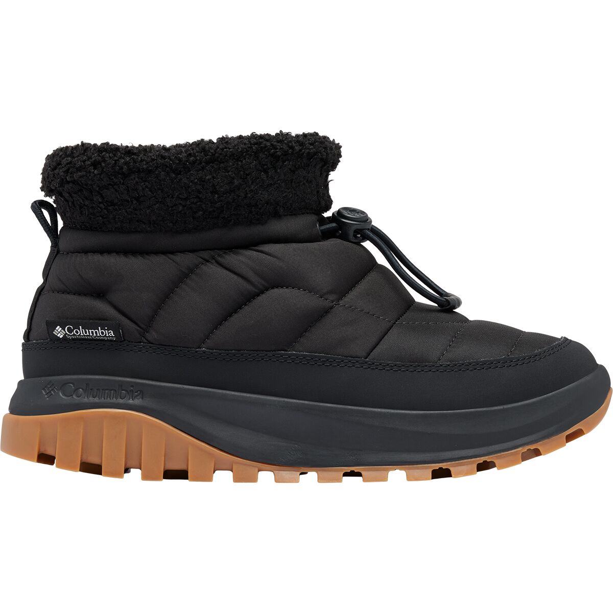 Image of Columbia Snowtrot Shorty Boot - Women's Black/Sea Salt, 10.0