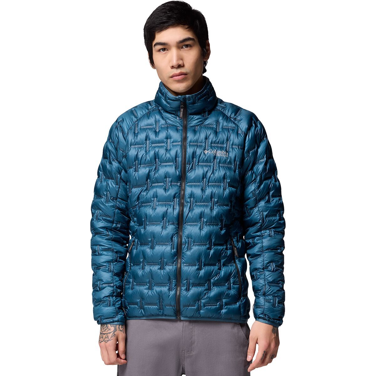 Image of Columbia Alpine Crux III Down Jacket - Men's Everblue, L