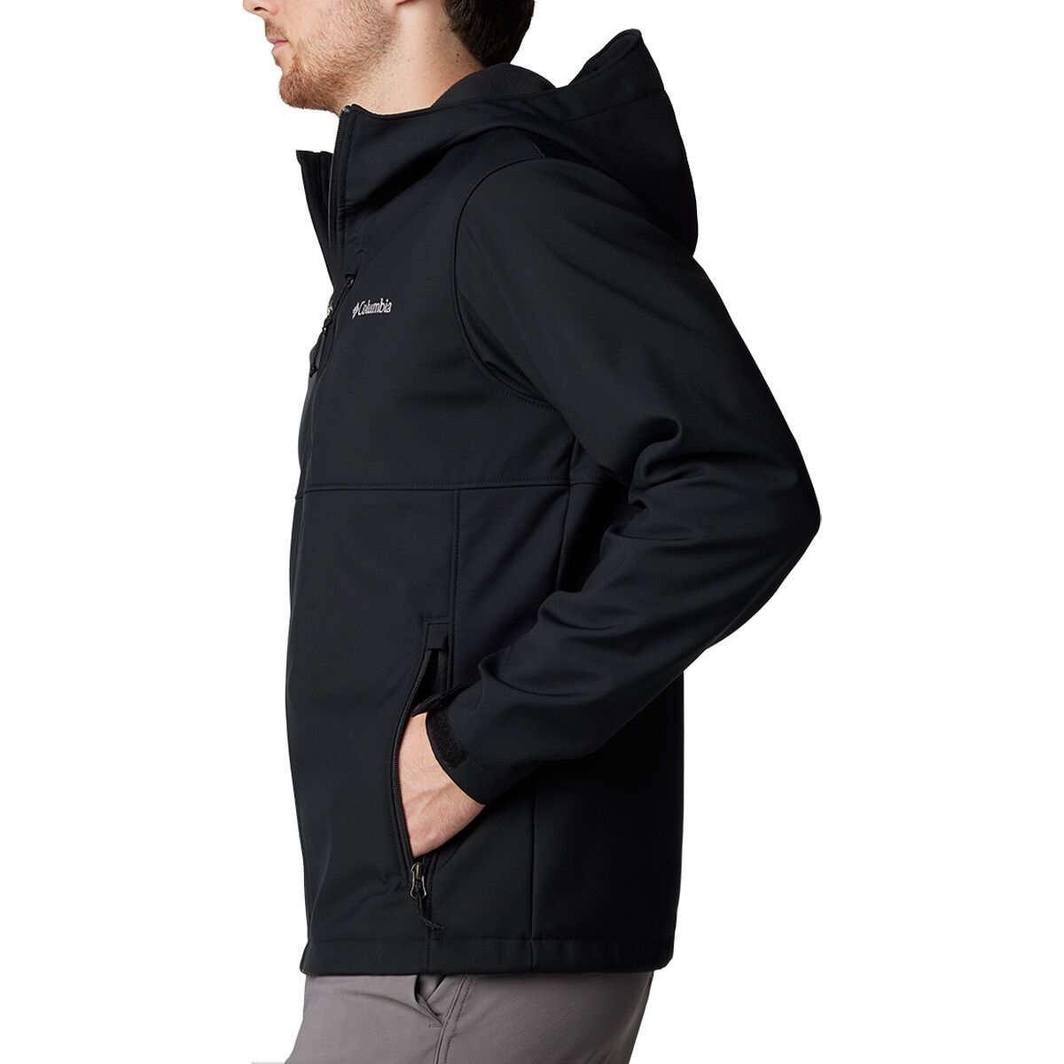Columbia men's ascender softshell jacket black deals