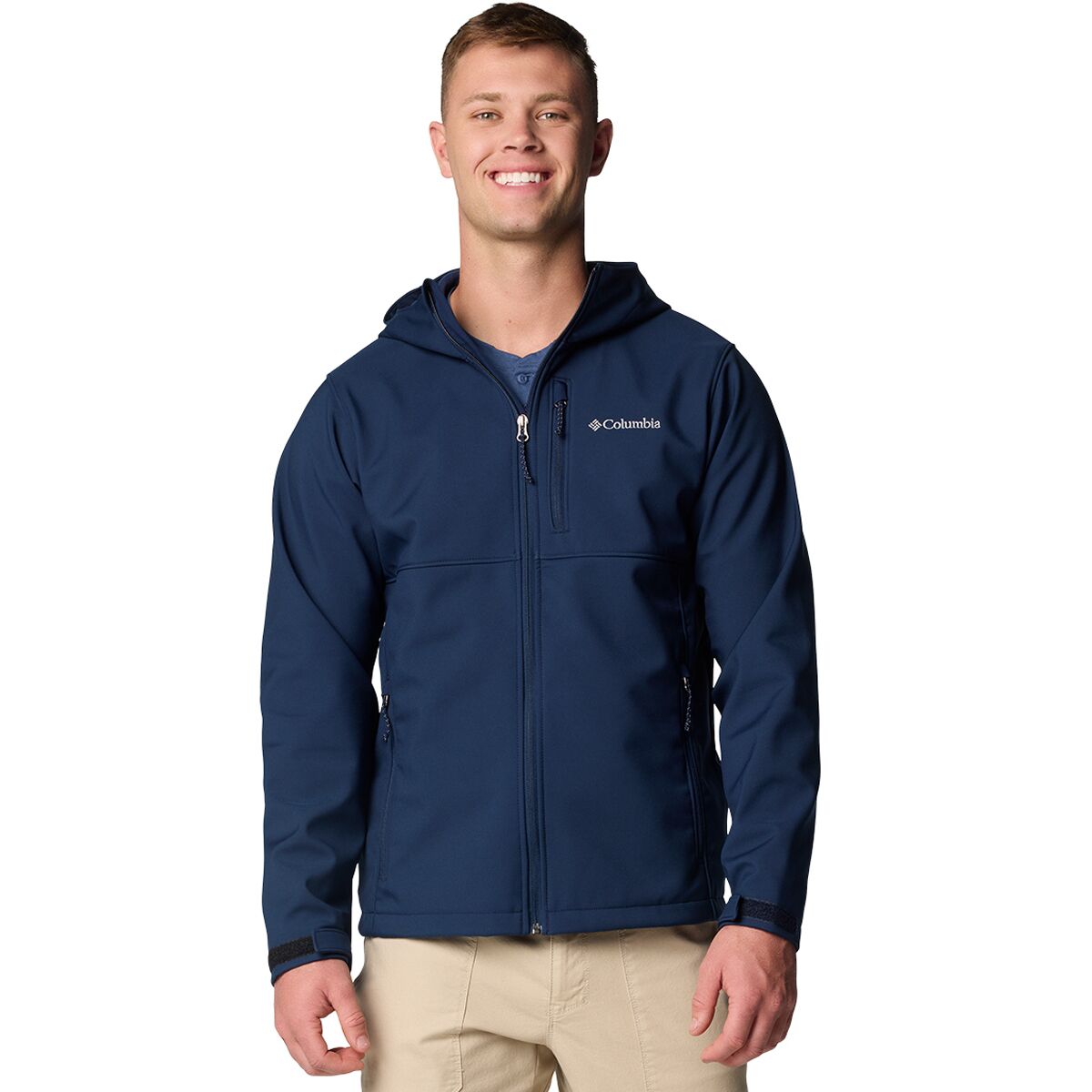 Image of Columbia Ascender II Hooded Softshell Jacket - Men's Collegiate Navy, XXL