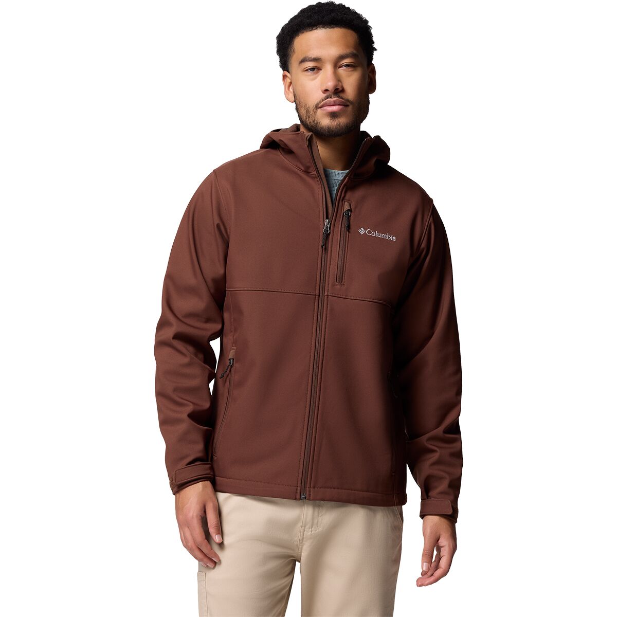 Image of Columbia Ascender II Hooded Softshell Jacket - Men's Tobacco, S
