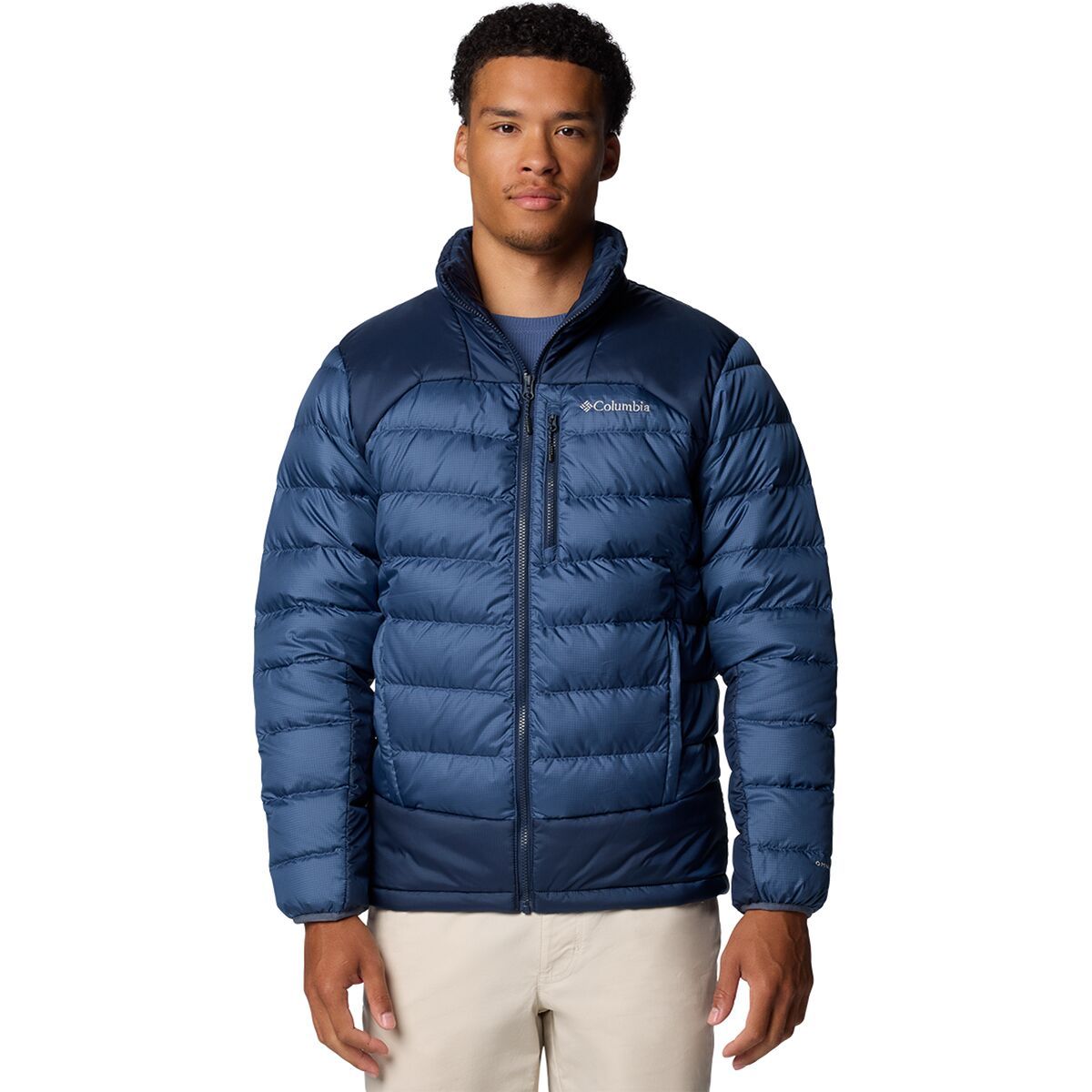 Columbia Autumn Park II Down Jacket - Men's Dark Mountain/Collegiate Navy, S