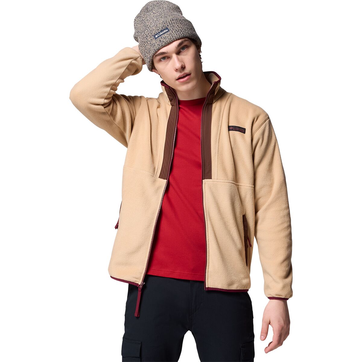 Image of Columbia Backbowl II Full-Zip Fleece - Men's Canoe/Tobacco, L