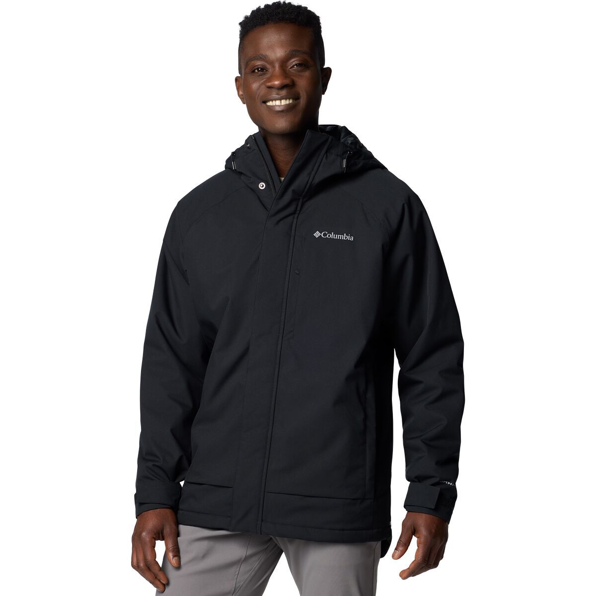 Image of Columbia Black Mesa Rain Jacket - Men's Black, XXL