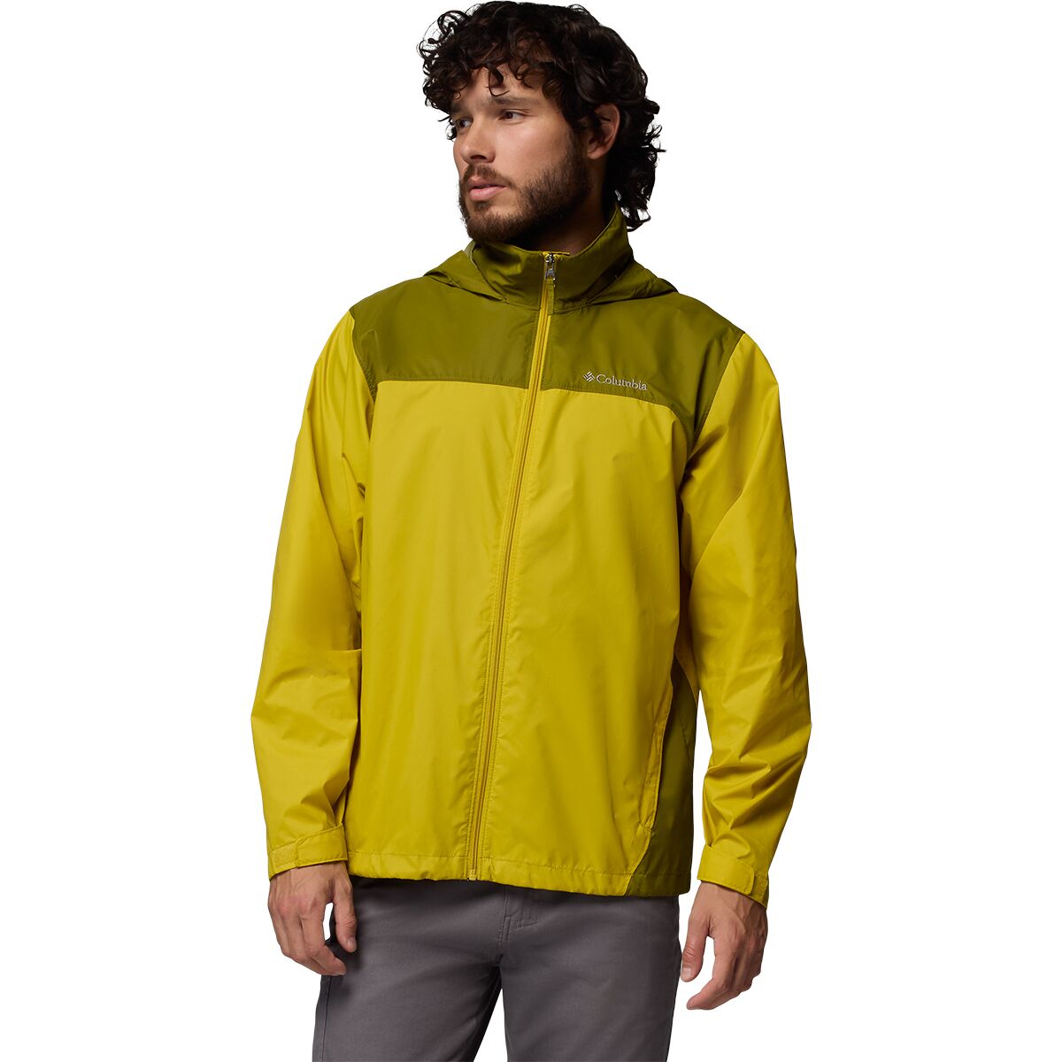 Image of Columbia Glennaker Lake II Rain Jacket - Men's Antique Moss/Mossy Green, XXL