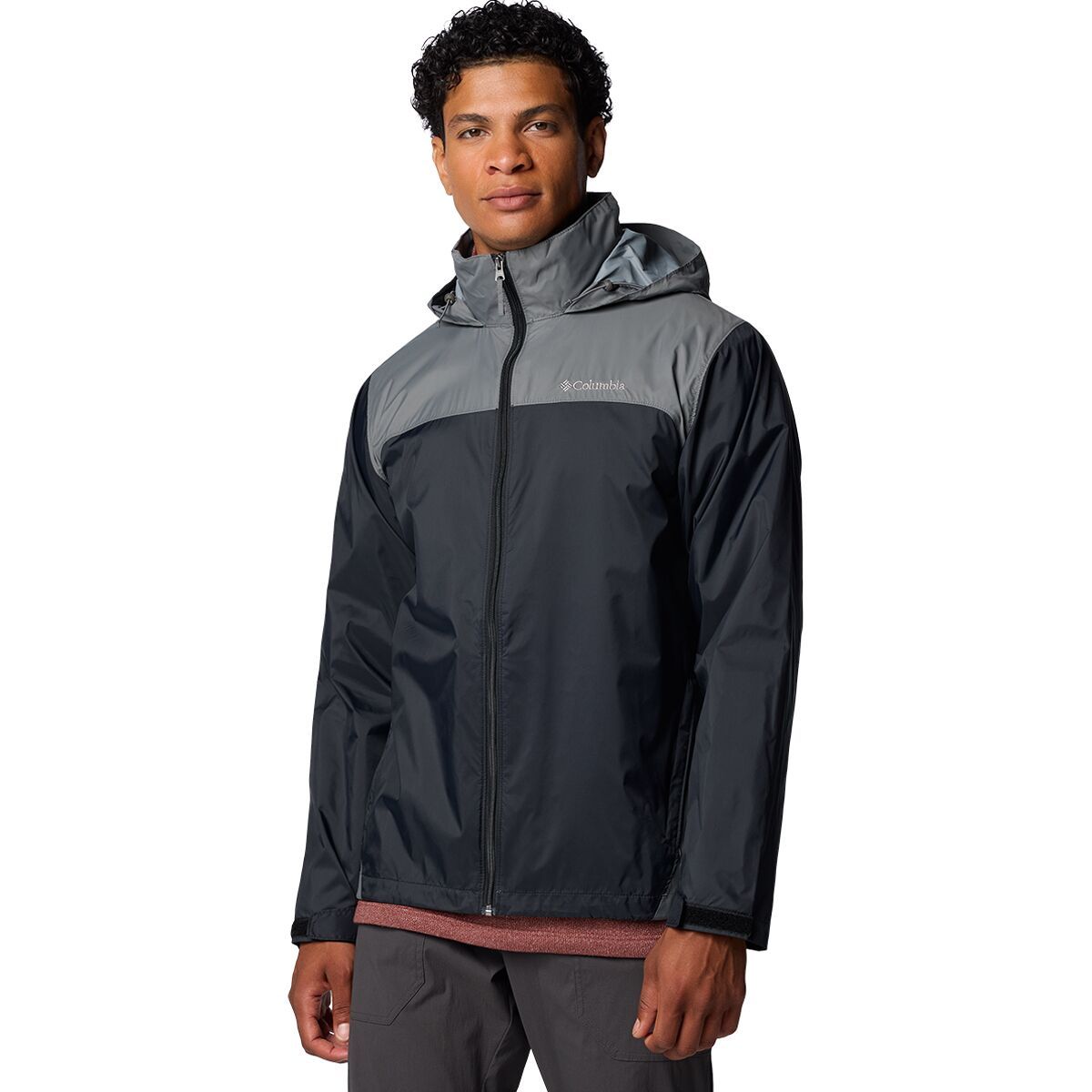 Image of Columbia Glennaker Lake II Rain Jacket - Men's Black/City Grey, XXL