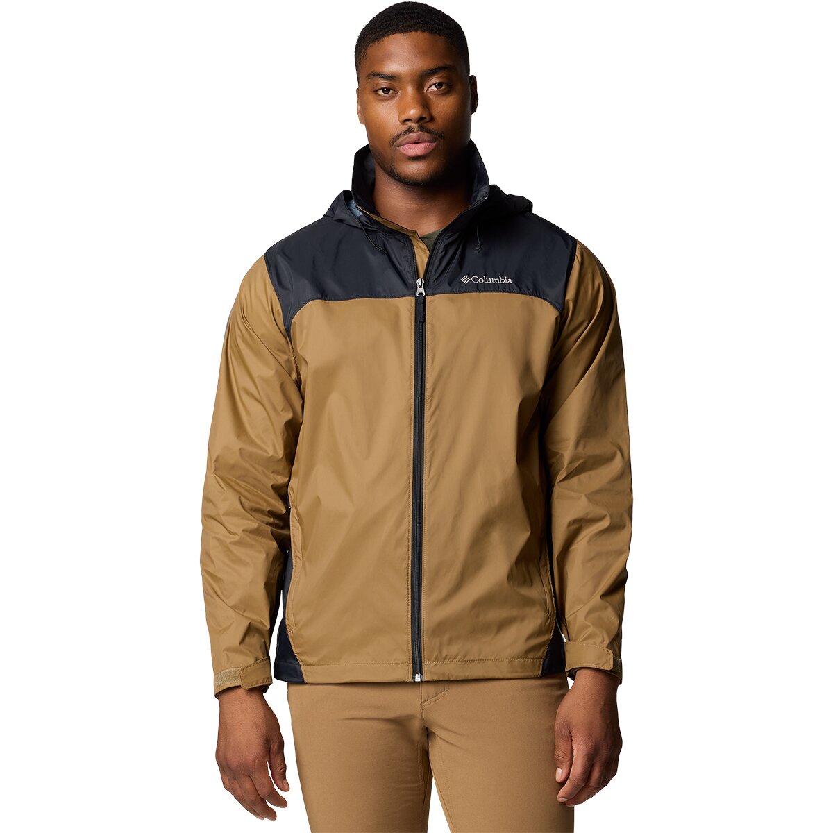 Image of Columbia Glennaker Lake II Rain Jacket - Men's Delta/Black, L