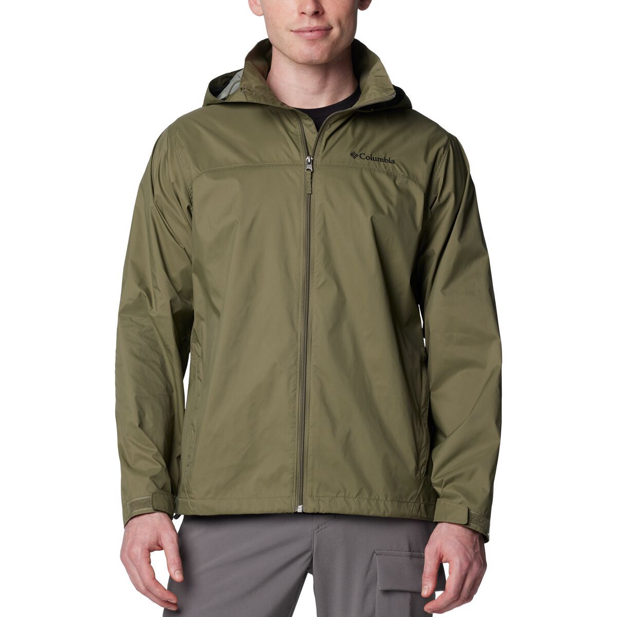 Image of Columbia Glennaker Lake II Rain Jacket - Men's Stone Green, M