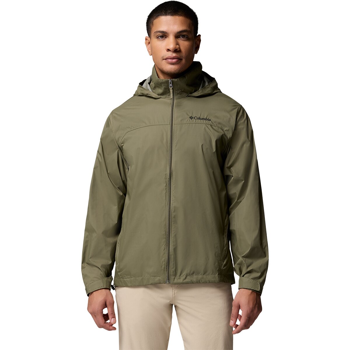 Image of Columbia Glennaker Lake II Rain Jacket - Men's Stone Green, M