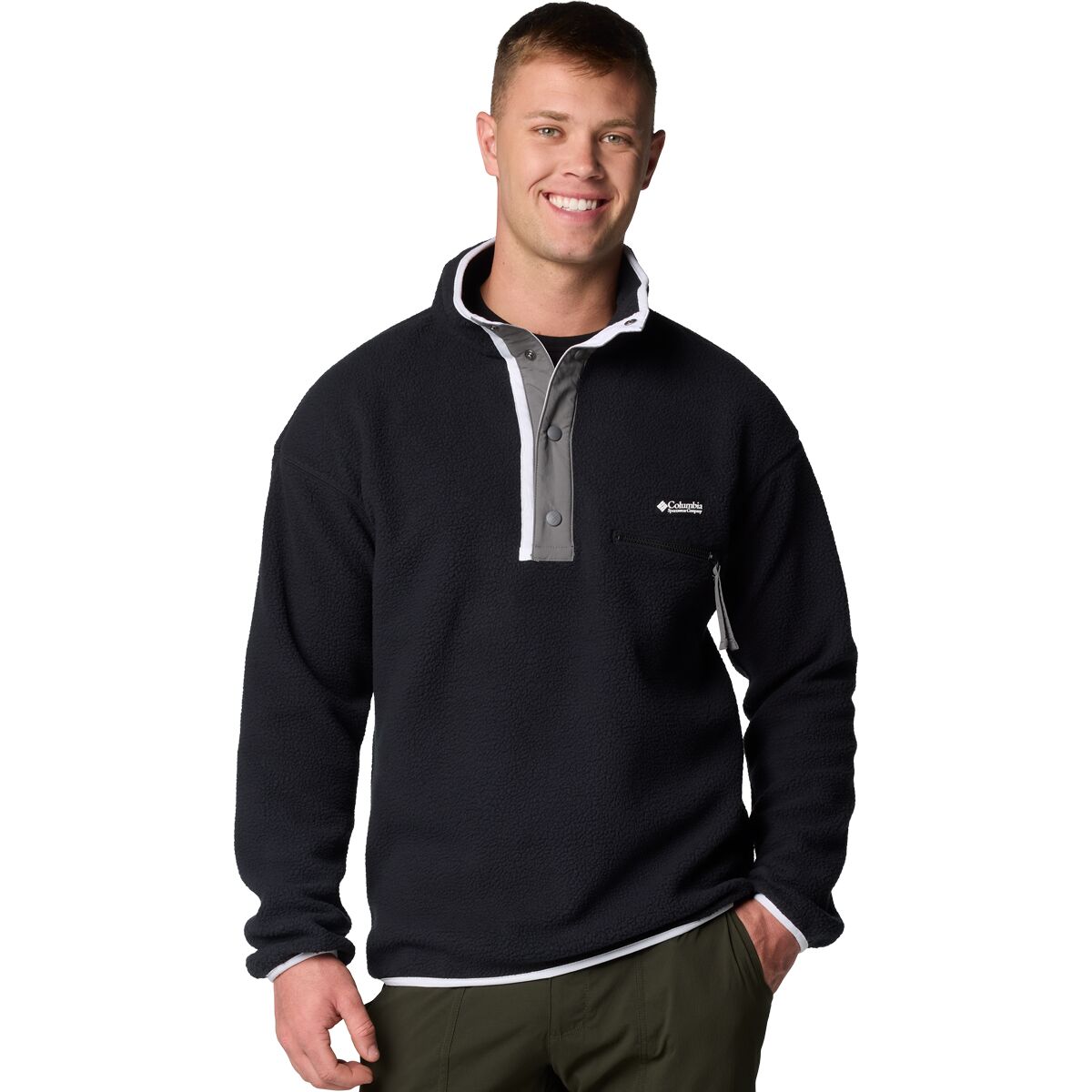 Image of Columbia Helvetia II 1/2-Snap Fleece - Men's Black, S