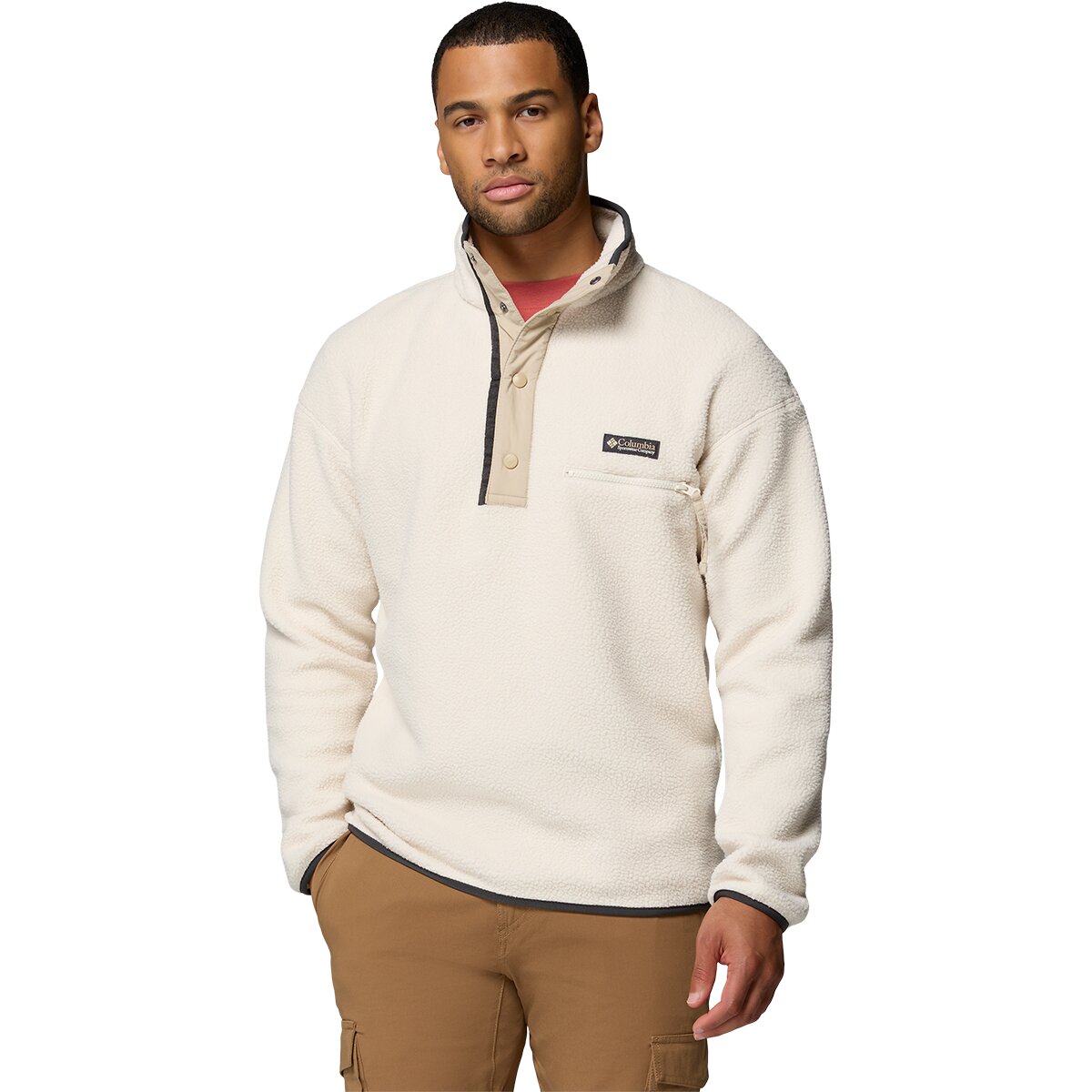 Image of Columbia Helvetia II 1/2-Snap Fleece - Men's Chalk2, L