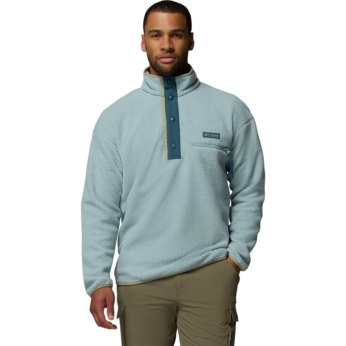 Image of Columbia Helvetia II 1/2-Snap Fleece - Men's Crushed Blue, S