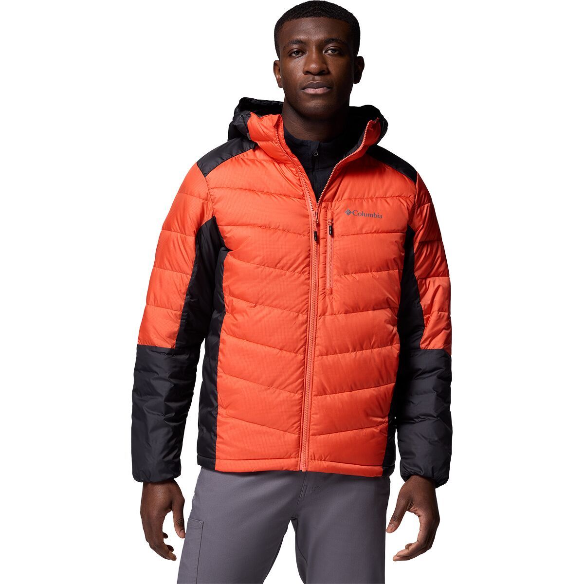 Image of Columbia Labyrinth Loop II Hooded Jacket - Men's Zing/Shark, S