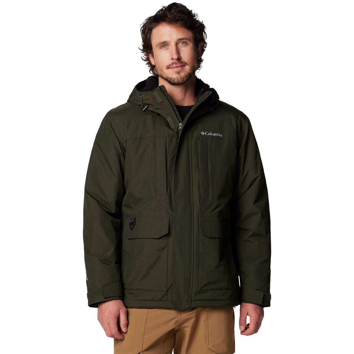 Image of Columbia Landroamer Sherpa Lined Jacket - Men's Greenscape, XXL
