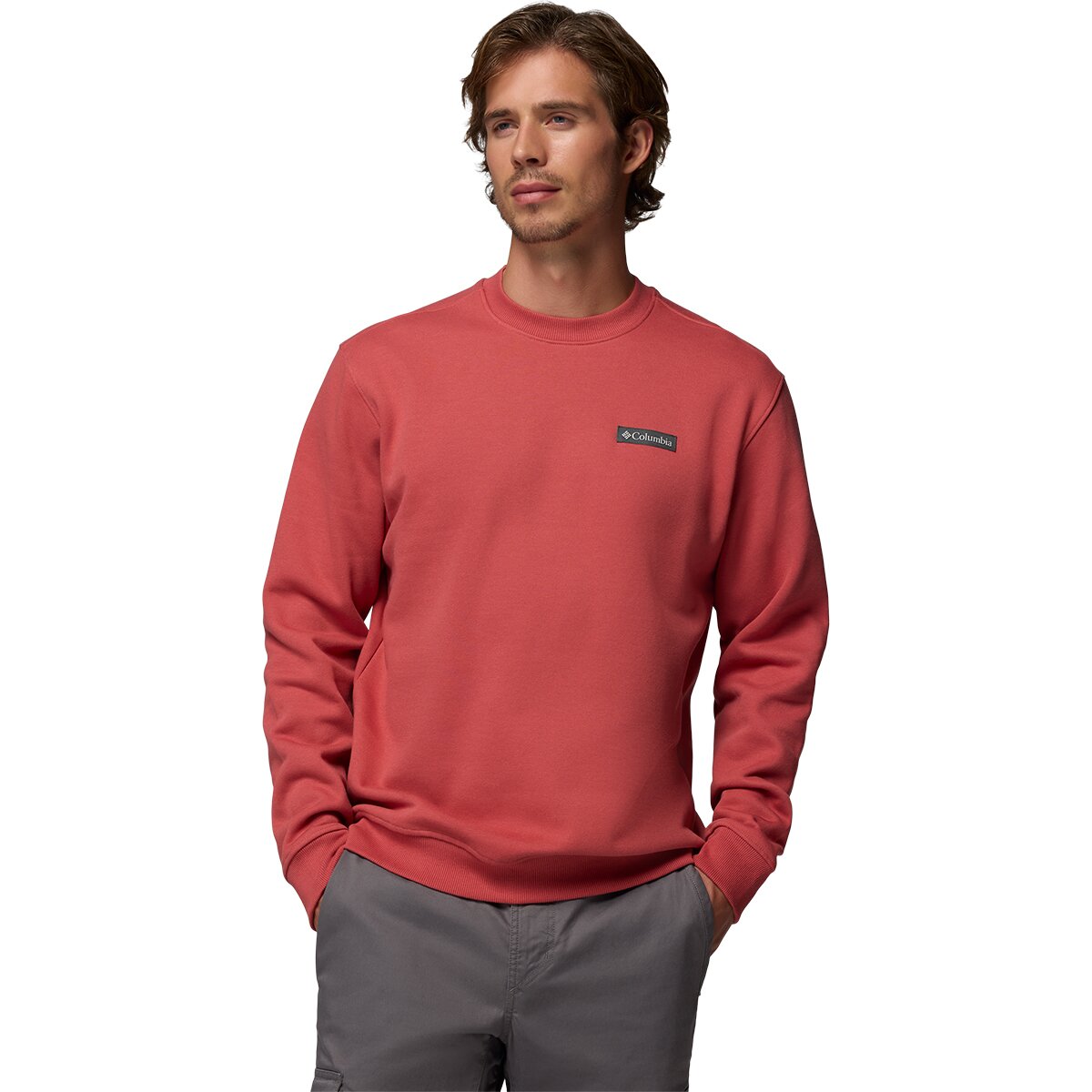 Columbia Meridian Creek Crew - Men's Washed Red, M