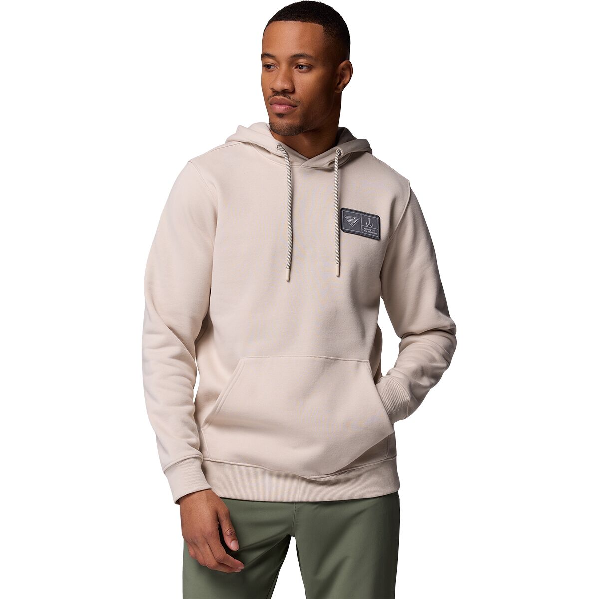 Image of Columbia PFG Castback Hoodie - Men's Dark Stone/Fotw Hooks, M