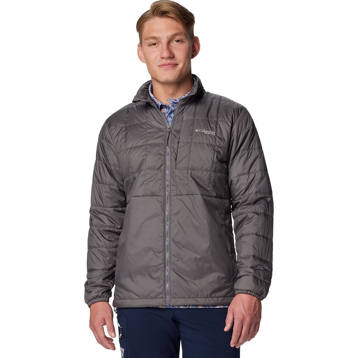 Image of Columbia PFG Swiftguide Insulated Jacket - Men's City Grey, S