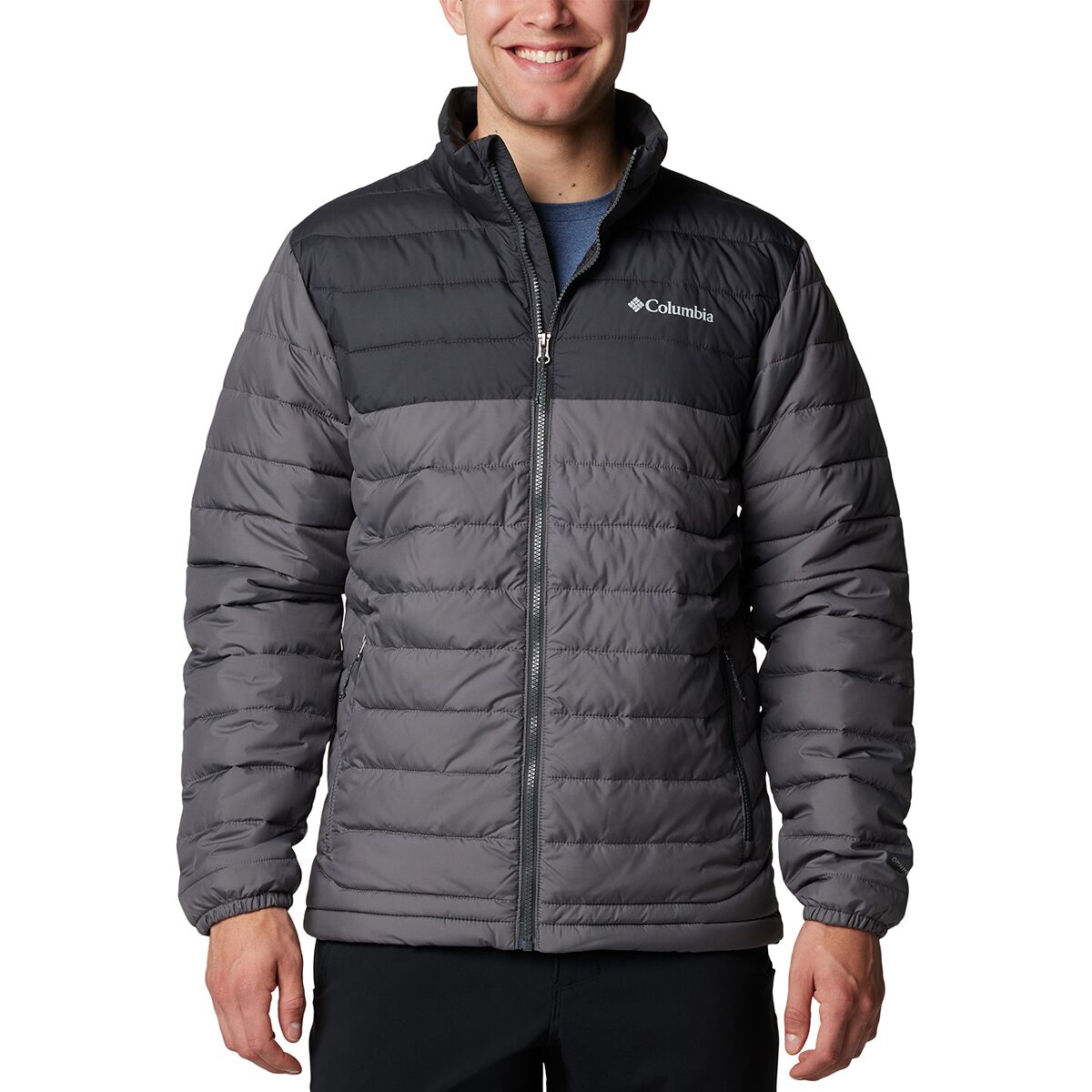 Image of Columbia Powder Lite II Jacket - Men's City Grey/Shark, M