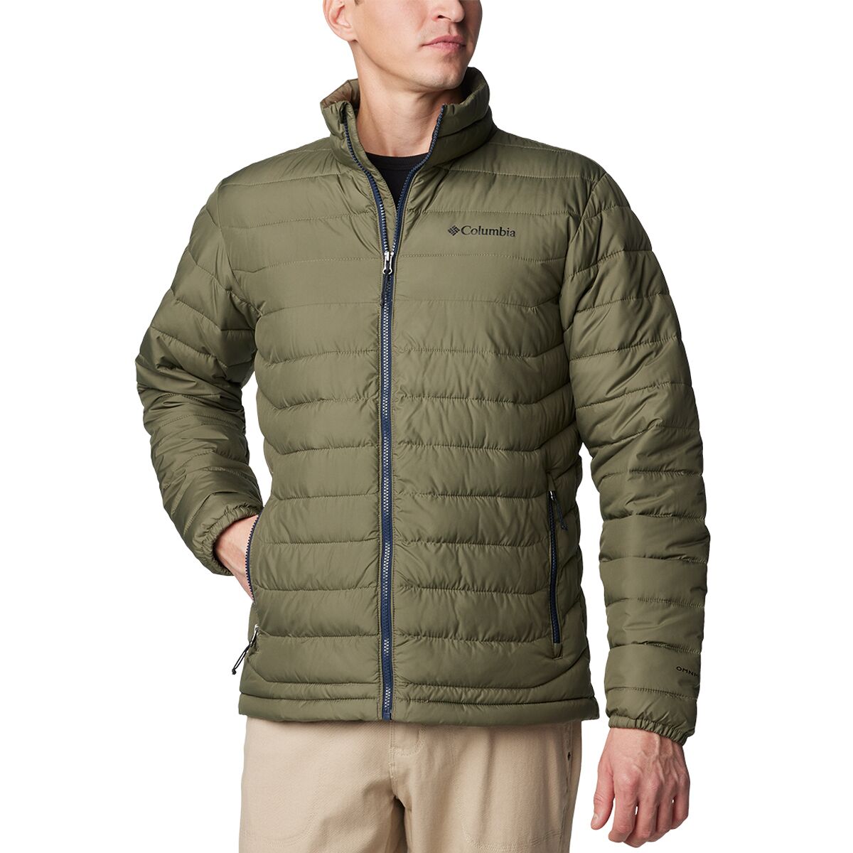 Image of Columbia Powder Lite II Jacket - Men's Stone Green, S