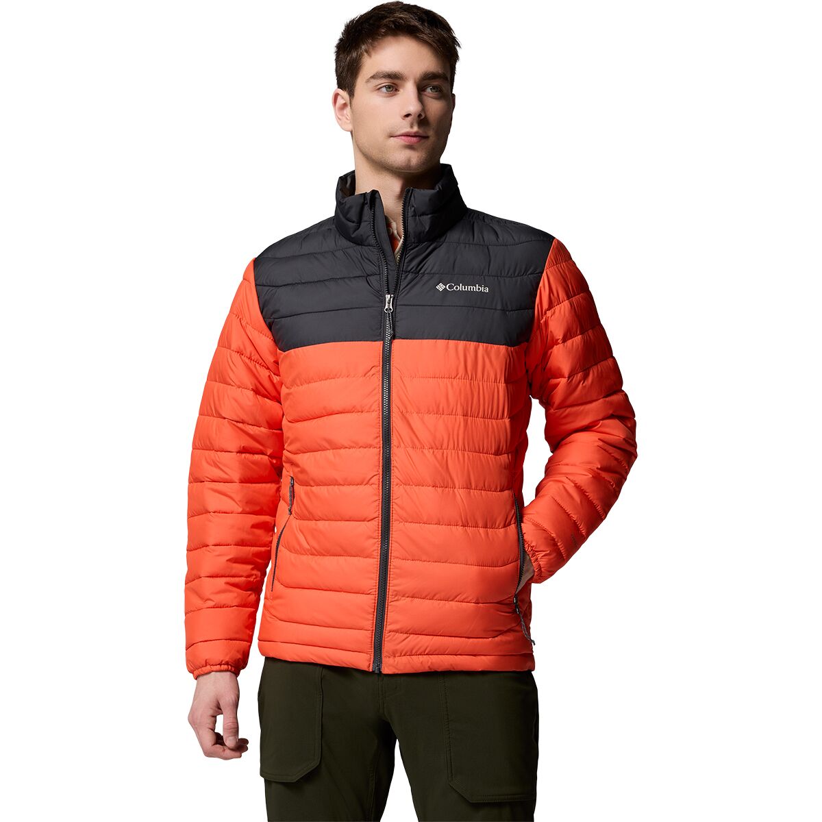 Image of Columbia Powder Lite II Jacket - Men's Zing/Shark, S