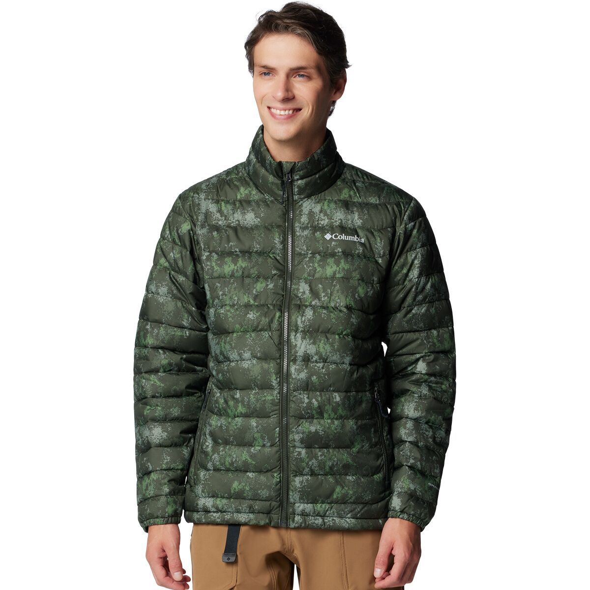 Columbia Powder Lite II Printed Jacket - Men's Greenscape Timberwild Print, S